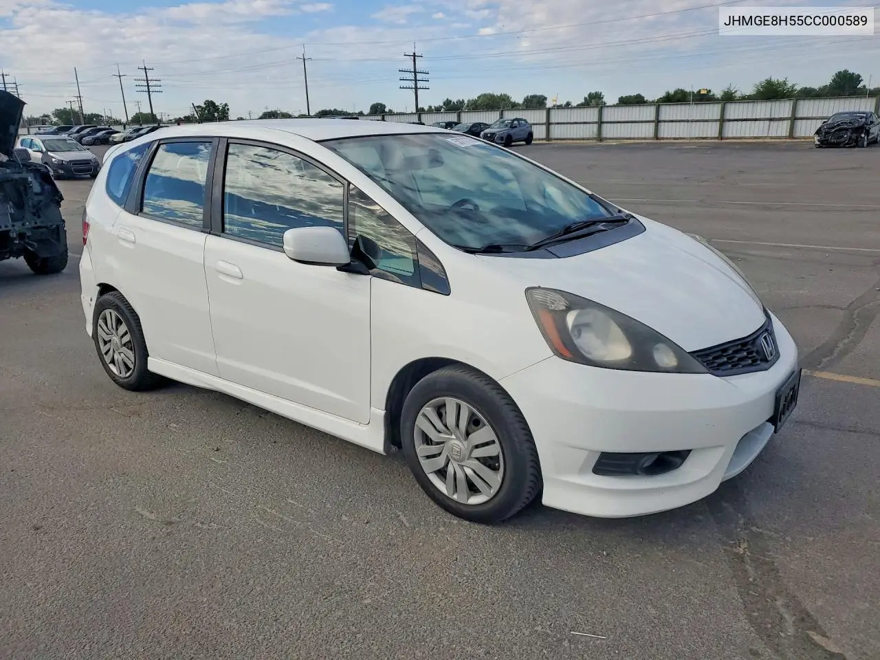 2012 Honda Fit Sport VIN: JHMGE8H55CC000589 Lot: 58777786
