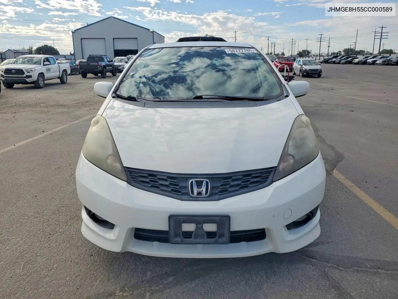 2012 Honda Fit Sport VIN: JHMGE8H55CC000589 Lot: 58777786