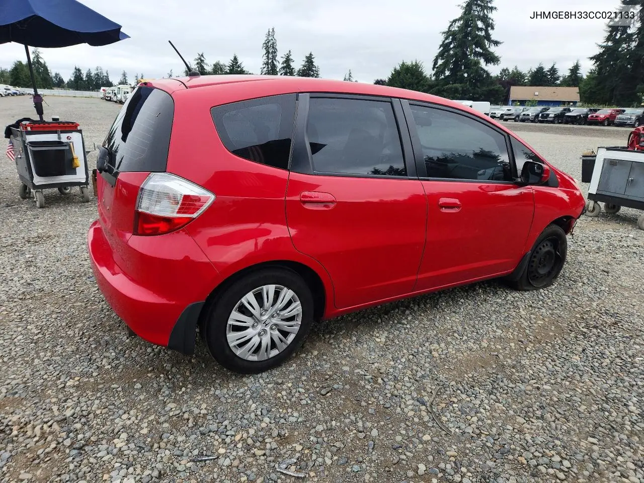 2012 Honda Fit VIN: JHMGE8H33CC021133 Lot: 58934776
