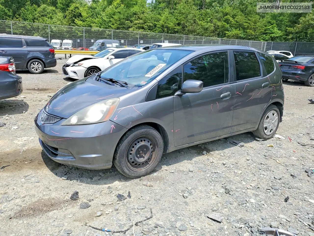 2012 Honda Fit VIN: JHMGE8H31CC022183 Lot: 58999226