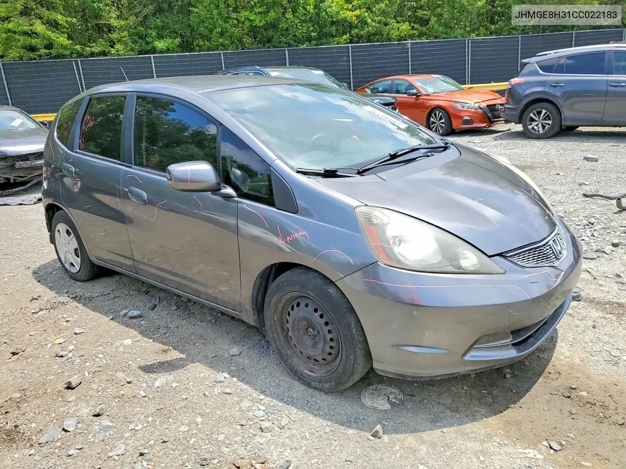 2012 Honda Fit VIN: JHMGE8H31CC022183 Lot: 58999226