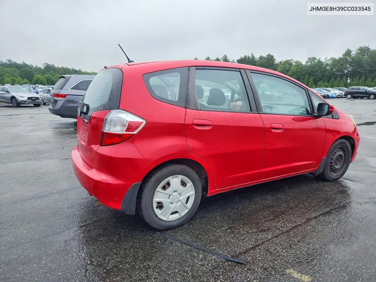 2012 Honda Fit VIN: JHMGE8H39CC033545 Lot: 59994386