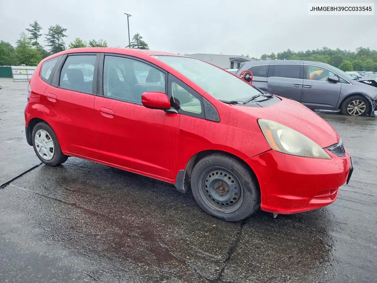 2012 Honda Fit VIN: JHMGE8H39CC033545 Lot: 59994386
