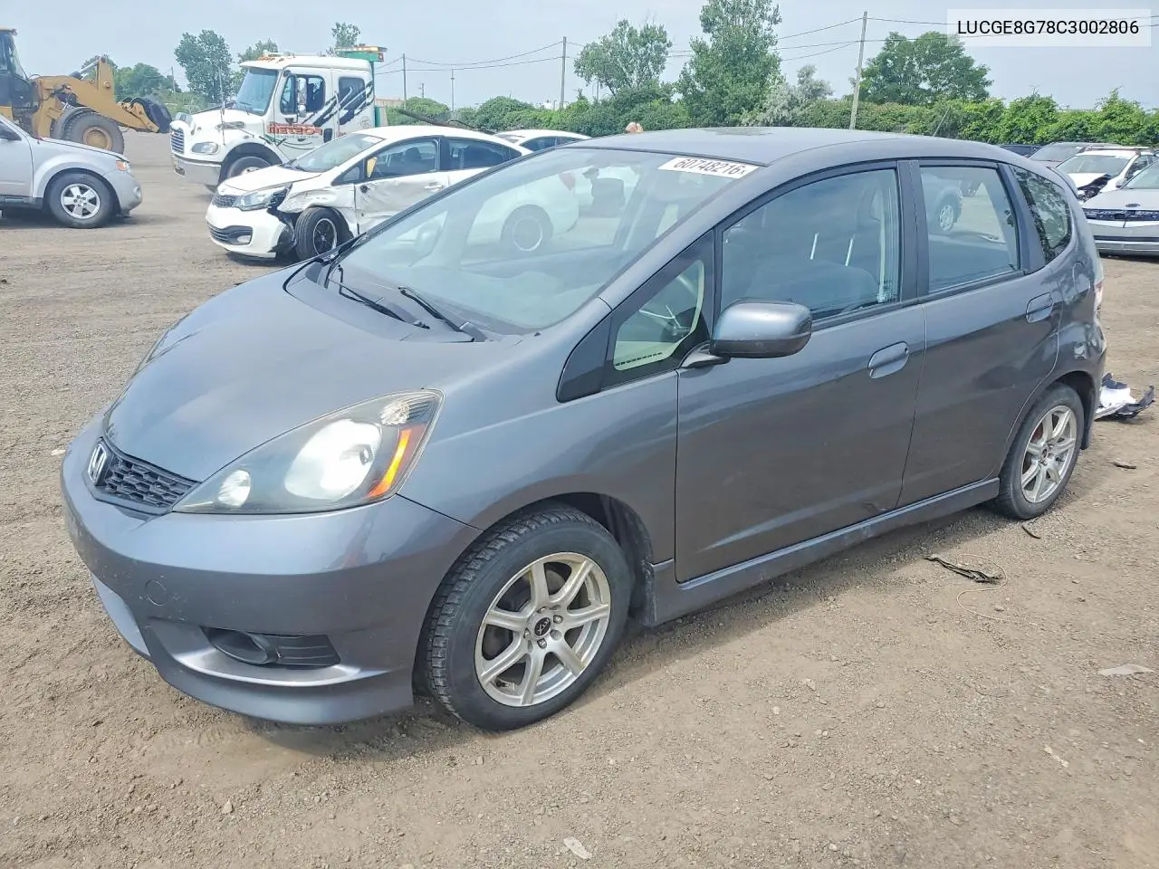 2012 Honda Fit Sport VIN: LUCGE8G78C3002806 Lot: 60748216