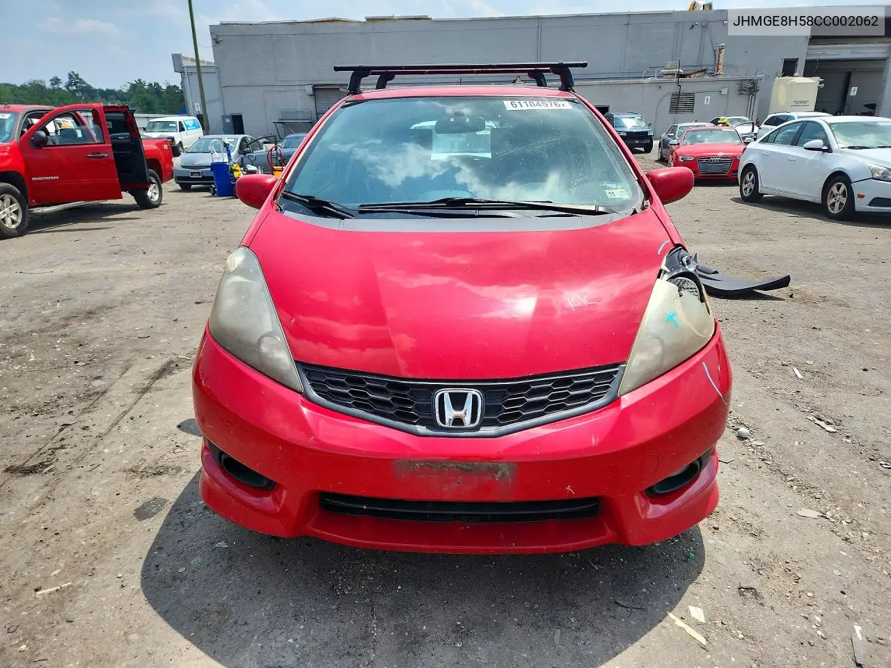 2012 Honda Fit Sport VIN: JHMGE8H58CC002062 Lot: 61104576