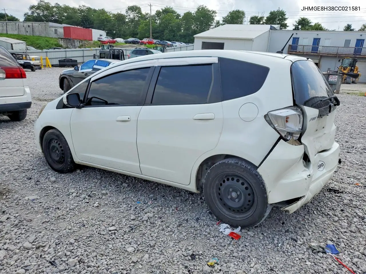 2012 Honda Fit VIN: JHMGE8H38CC021581 Lot: 61413606