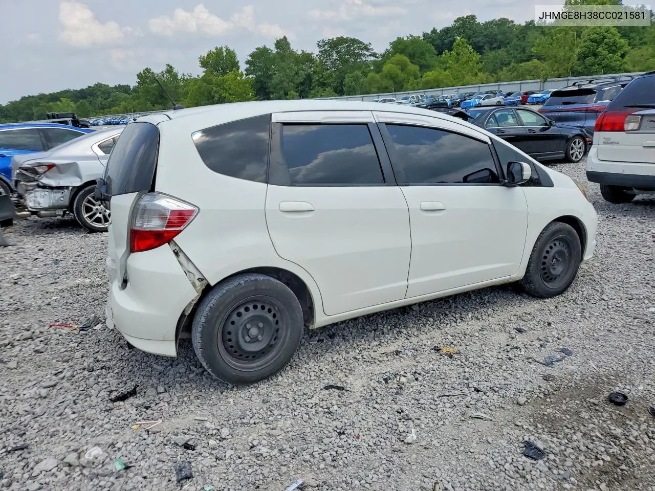 2012 Honda Fit VIN: JHMGE8H38CC021581 Lot: 61413606