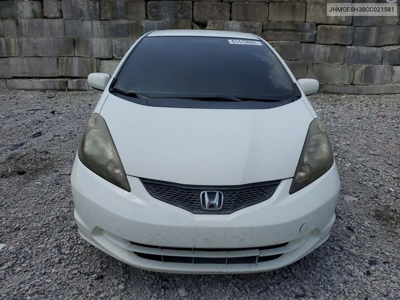 2012 Honda Fit VIN: JHMGE8H38CC021581 Lot: 61413606