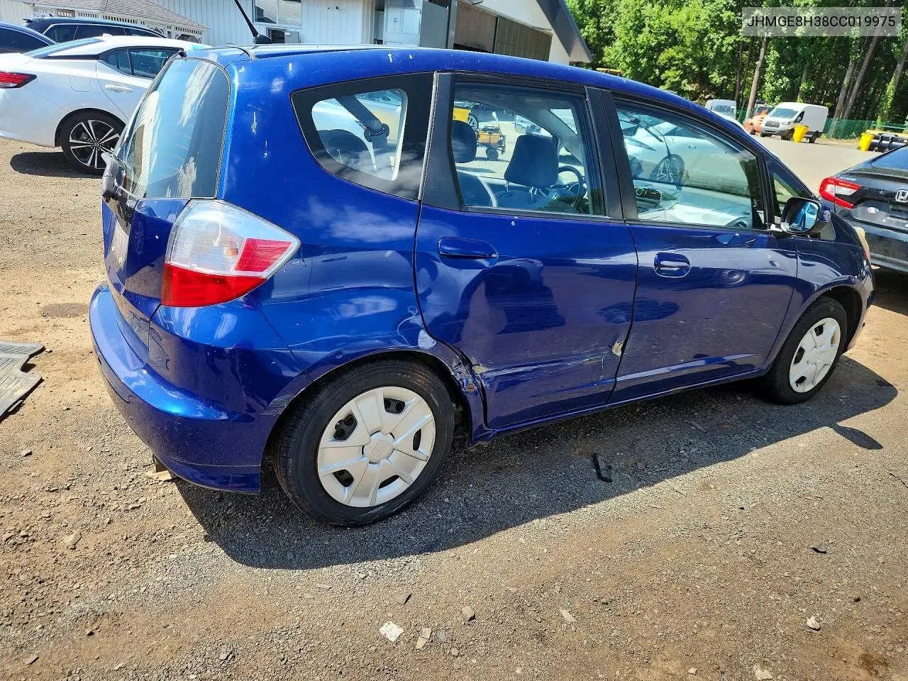 2012 Honda Fit VIN: JHMGE8H38CC019975 Lot: 61693066
