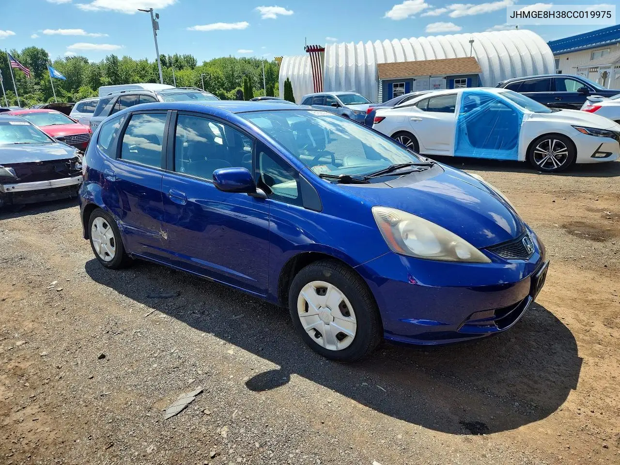 2012 Honda Fit VIN: JHMGE8H38CC019975 Lot: 61693066