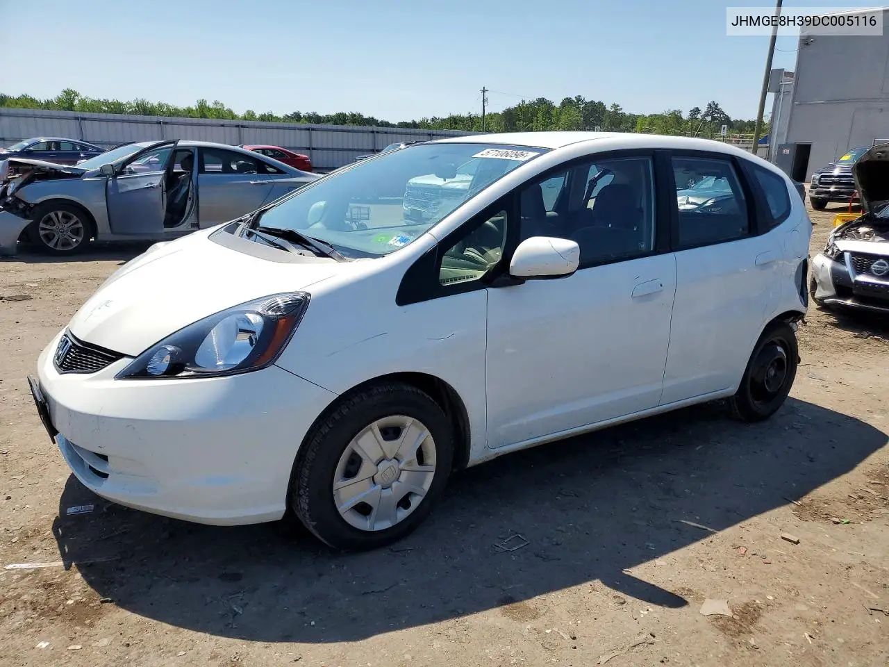 2013 Honda Fit VIN: JHMGE8H39DC005116 Lot: 57106096