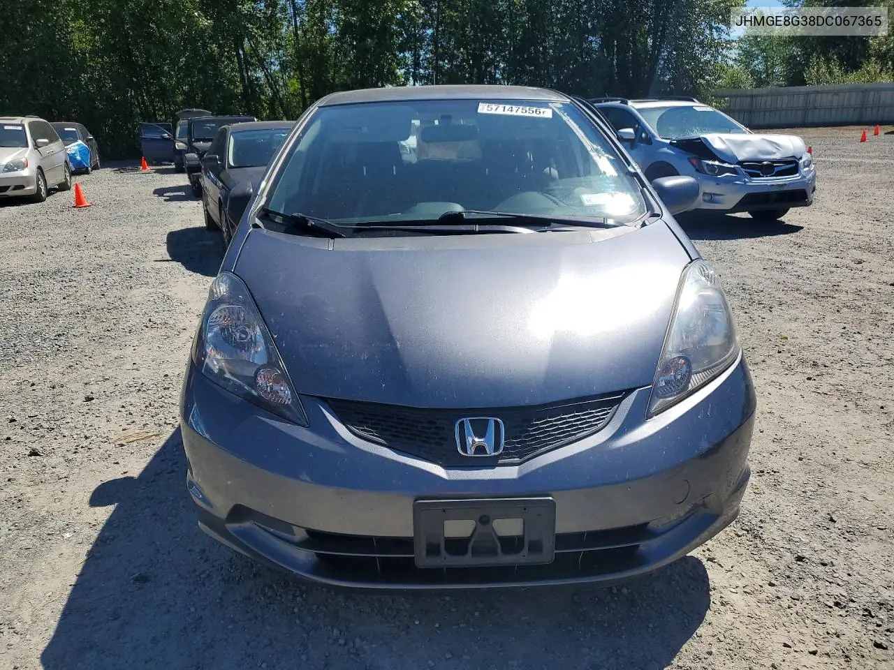 2013 Honda Fit VIN: JHMGE8G38DC067365 Lot: 57147556