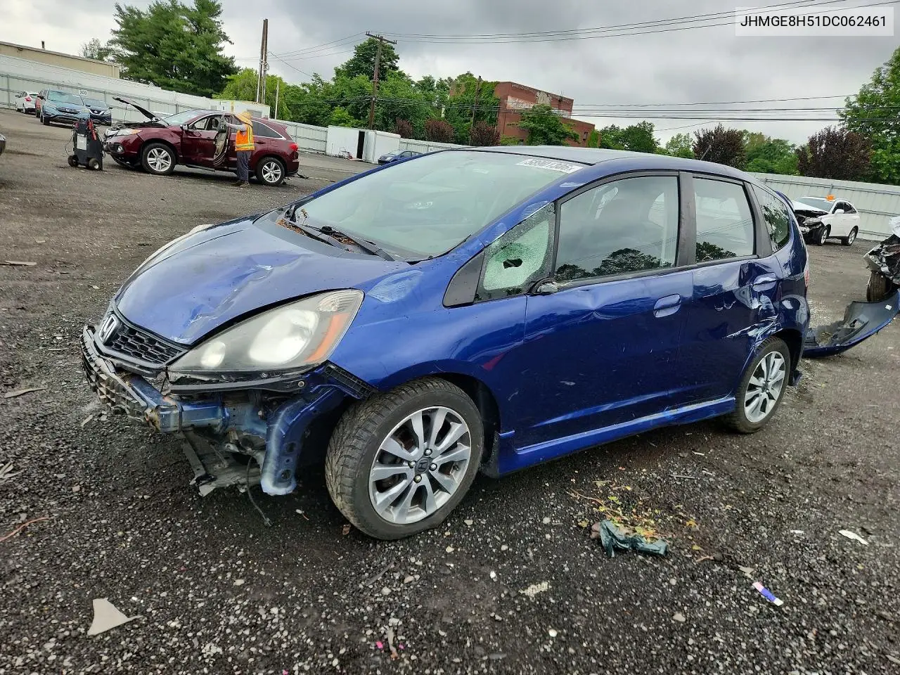 2013 Honda Fit Sport VIN: JHMGE8H51DC062461 Lot: 58901386