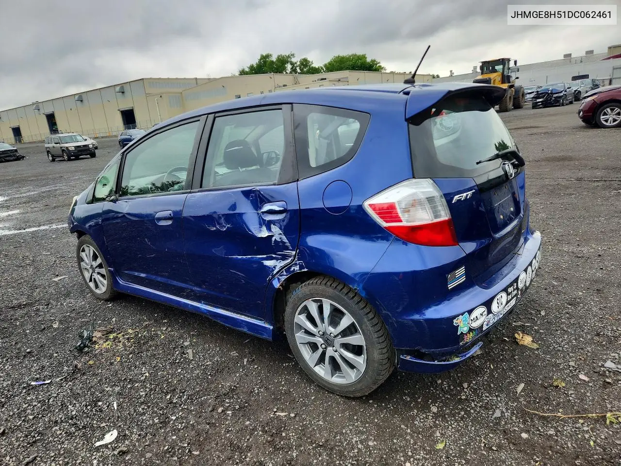 2013 Honda Fit Sport VIN: JHMGE8H51DC062461 Lot: 58901386