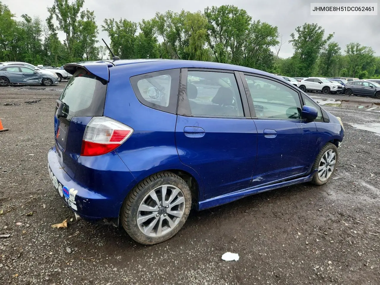 2013 Honda Fit Sport VIN: JHMGE8H51DC062461 Lot: 58901386