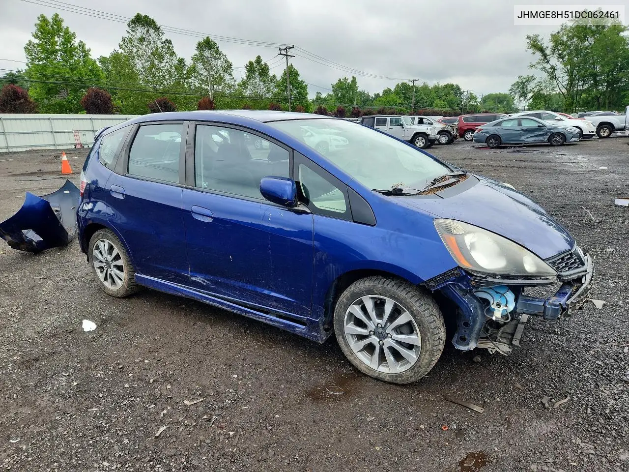 2013 Honda Fit Sport VIN: JHMGE8H51DC062461 Lot: 58901386