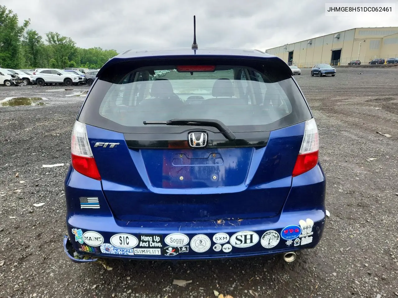2013 Honda Fit Sport VIN: JHMGE8H51DC062461 Lot: 58901386