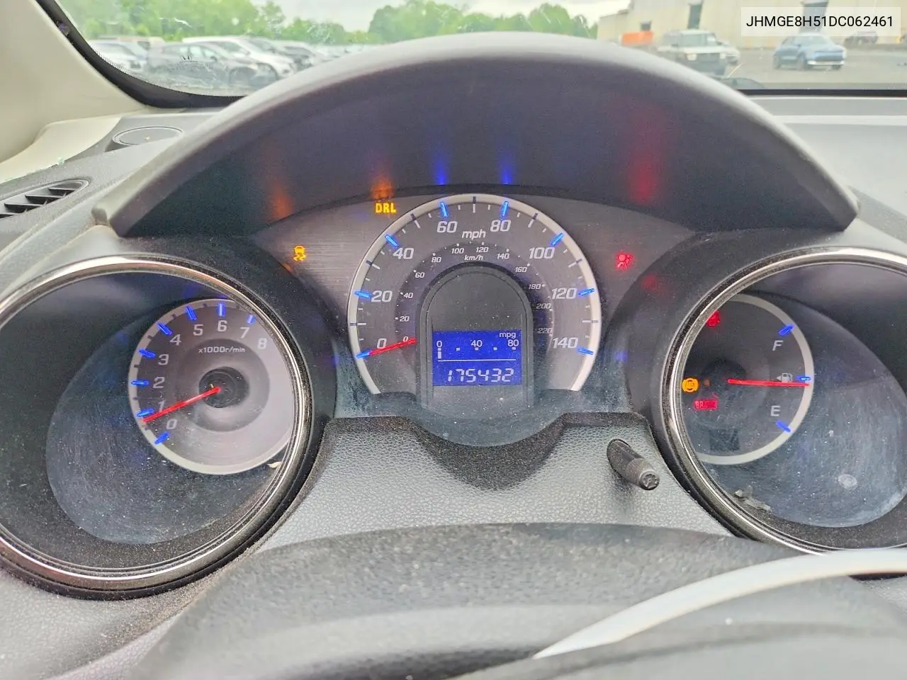 2013 Honda Fit Sport VIN: JHMGE8H51DC062461 Lot: 58901386