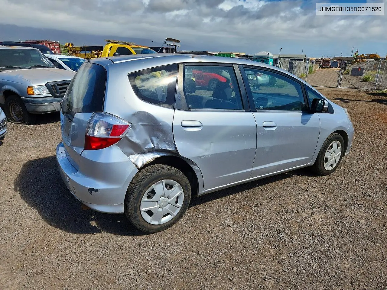 2013 Honda Fit VIN: JHMGE8H35DC071520 Lot: 59917936