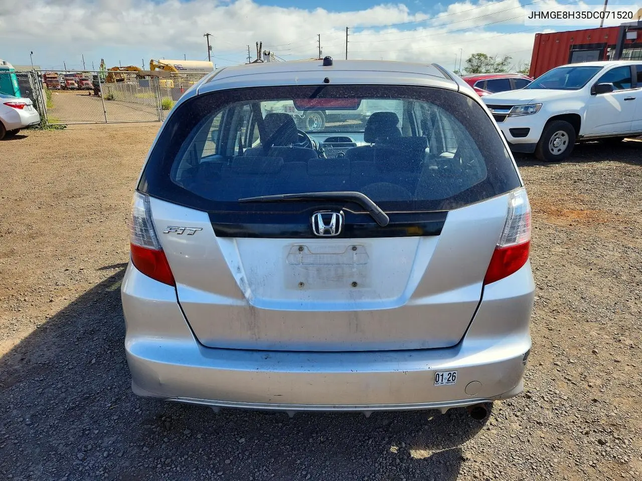 2013 Honda Fit VIN: JHMGE8H35DC071520 Lot: 59917936