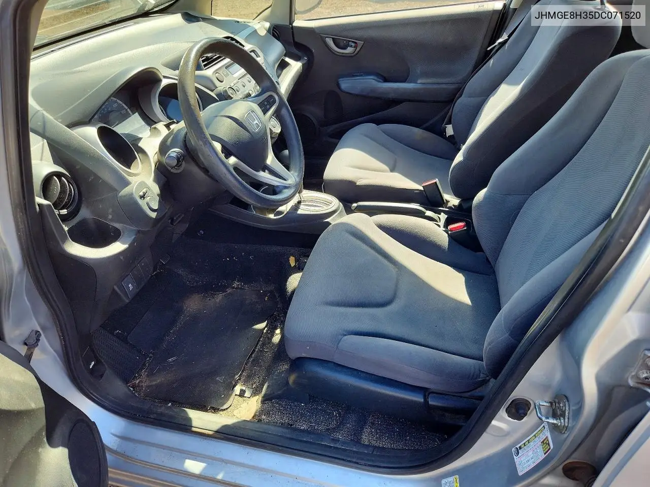 2013 Honda Fit VIN: JHMGE8H35DC071520 Lot: 59917936