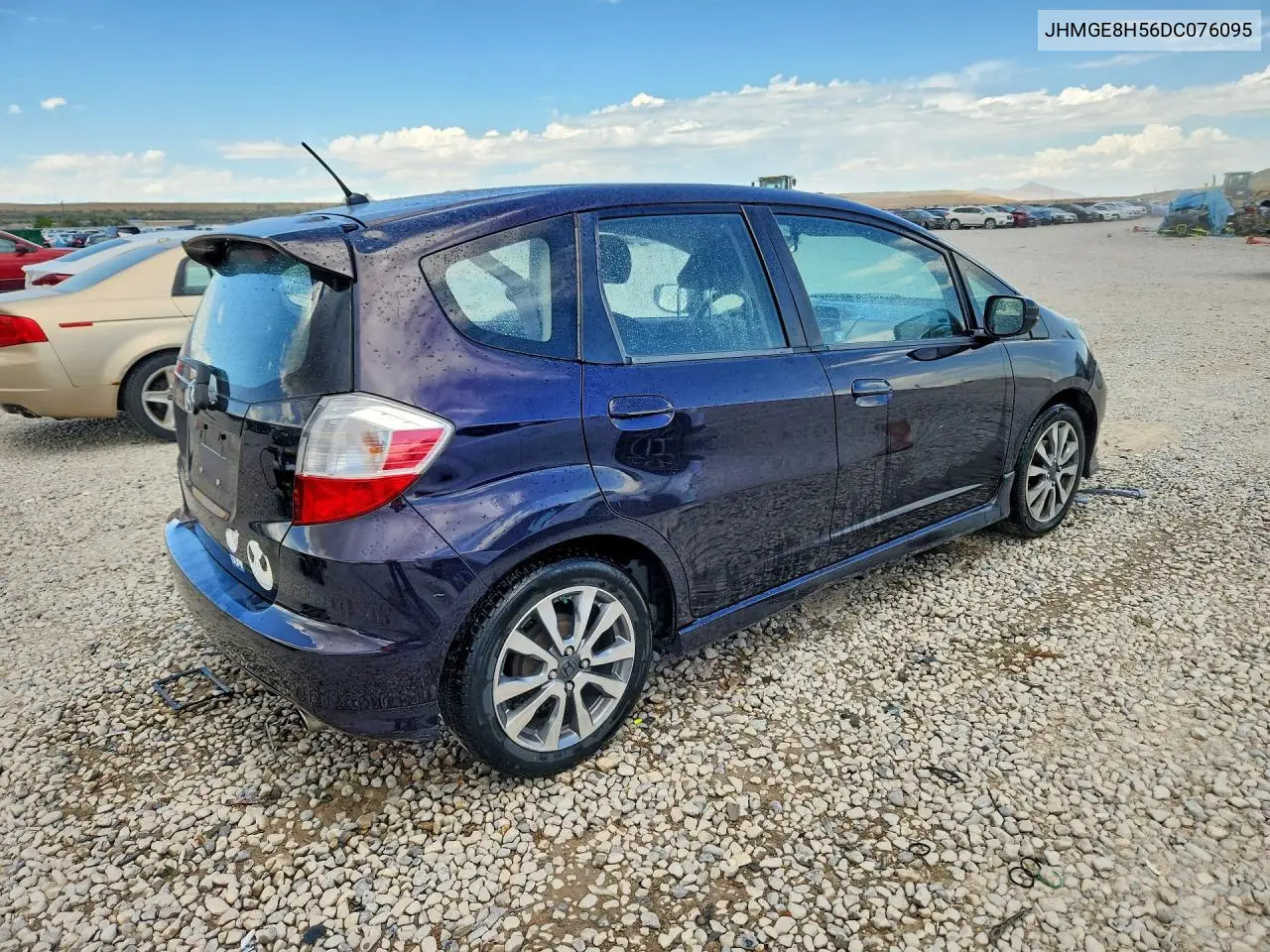 2013 Honda Fit Sport VIN: JHMGE8H56DC076095 Lot: 60009146