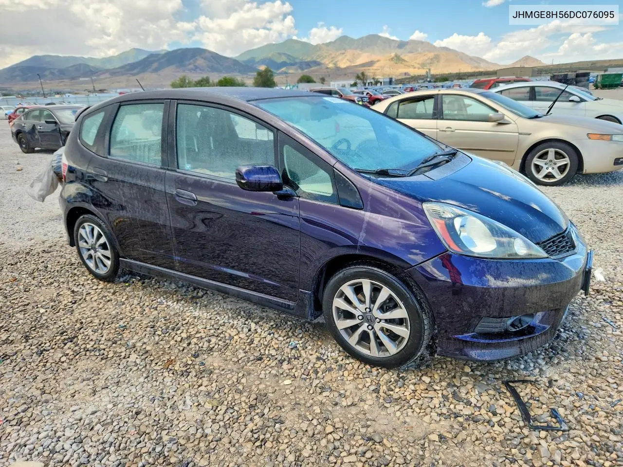 2013 Honda Fit Sport VIN: JHMGE8H56DC076095 Lot: 60009146