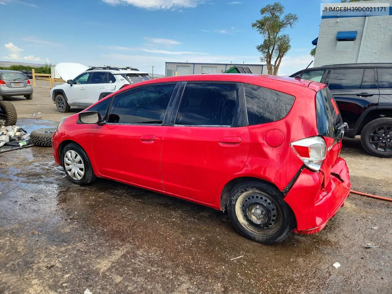 2013 Honda Fit VIN: JHMGE8H39DC021171 Lot: 60996346