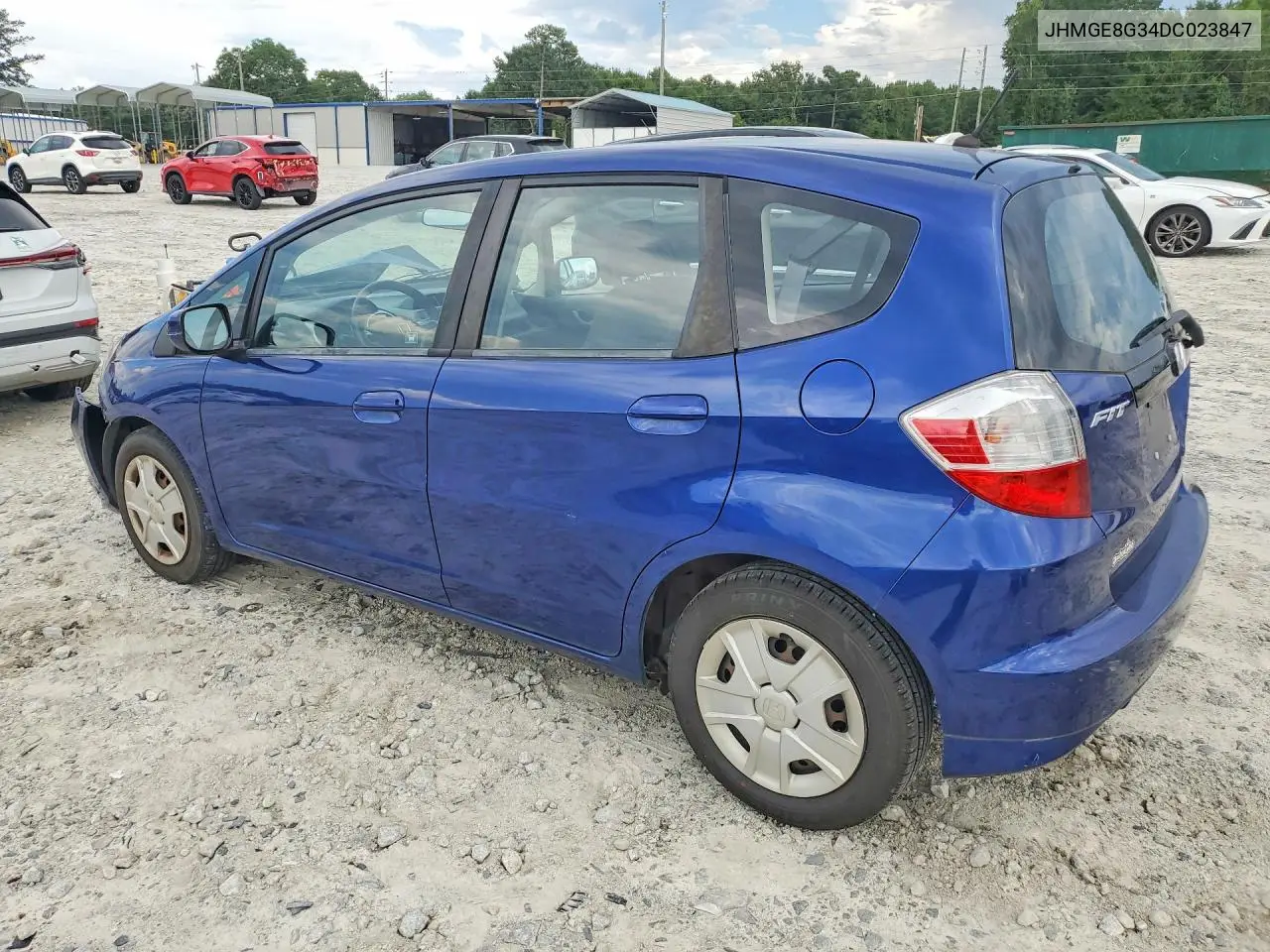 2013 Honda Fit VIN: JHMGE8G34DC023847 Lot: 61021726