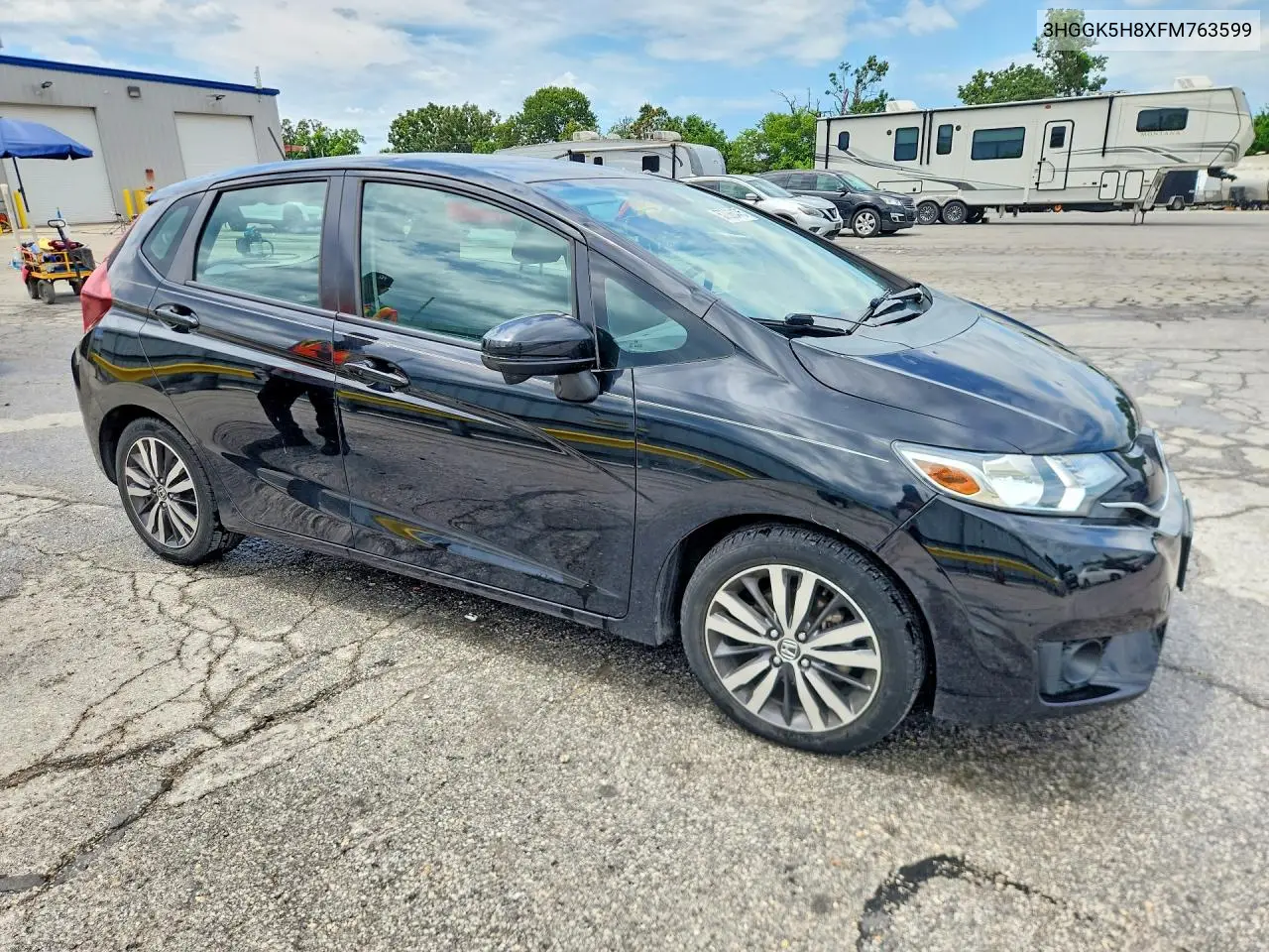 2015 Honda Fit Ex VIN: 3HGGK5H8XFM763599 Lot: 57086476