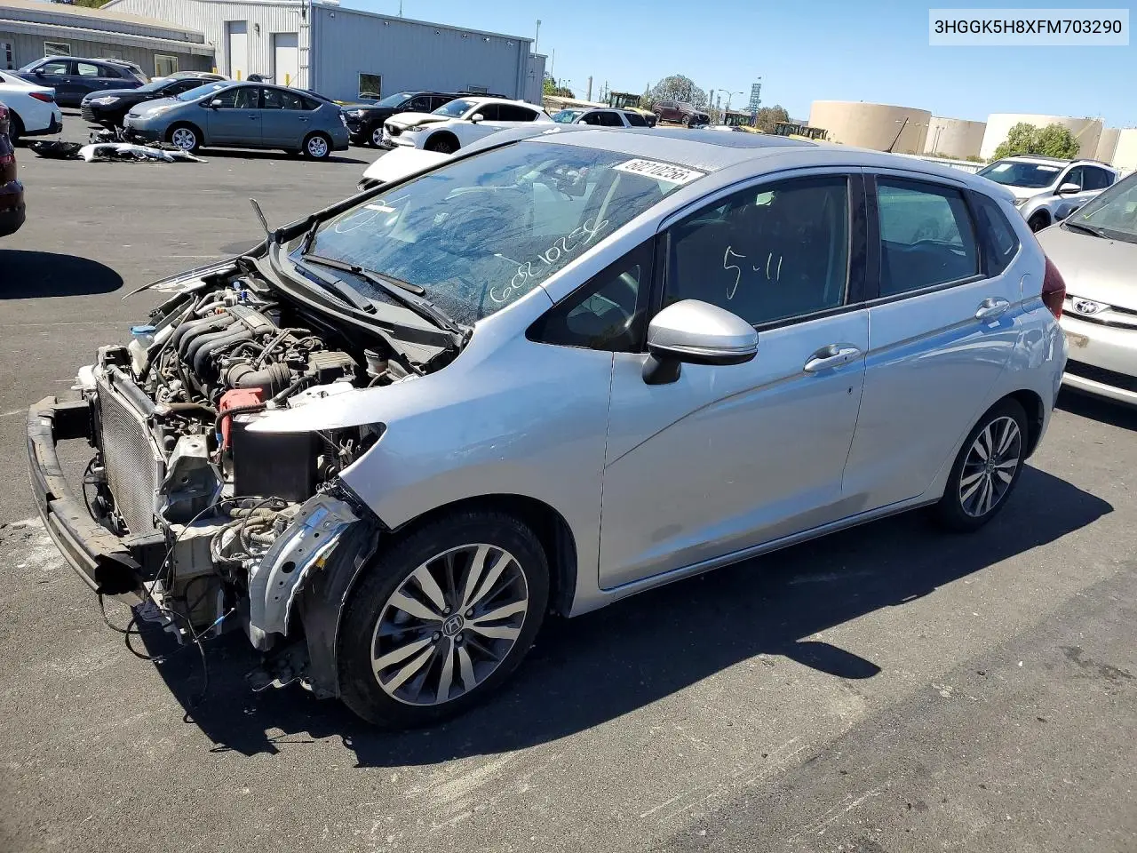 2015 Honda Fit Ex VIN: 3HGGK5H8XFM703290 Lot: 60210256