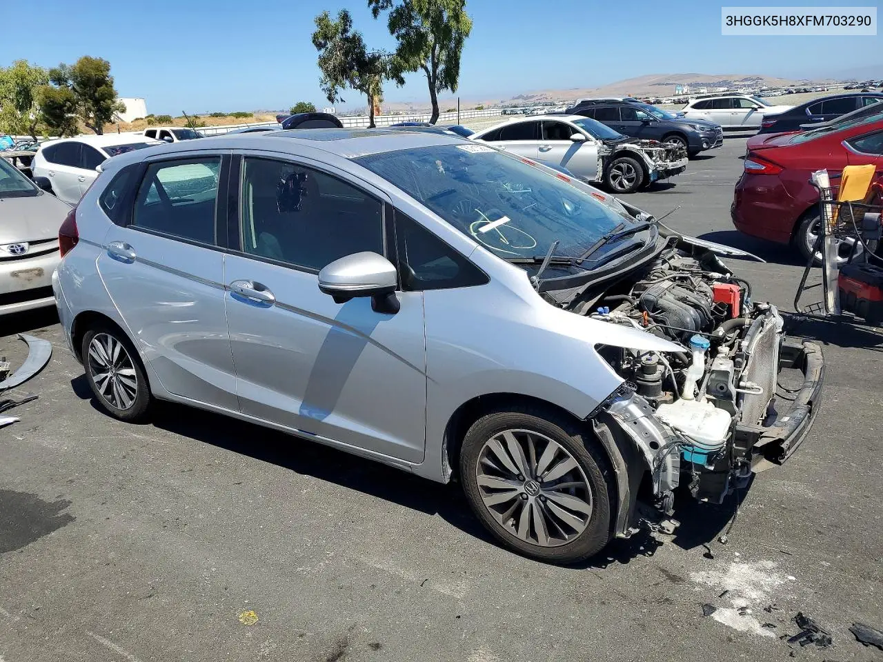 2015 Honda Fit Ex VIN: 3HGGK5H8XFM703290 Lot: 60210256