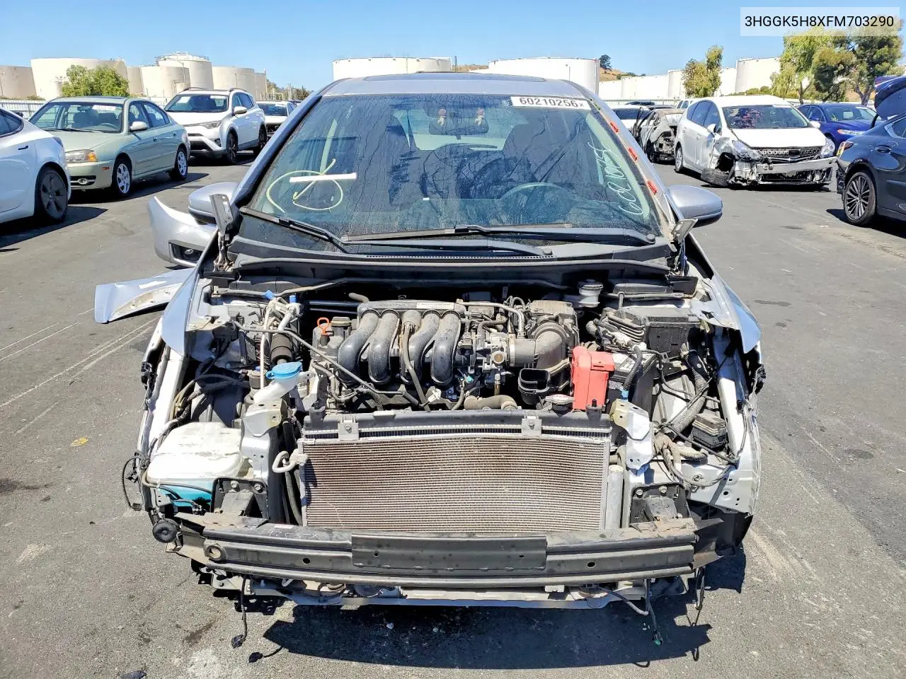 2015 Honda Fit Ex VIN: 3HGGK5H8XFM703290 Lot: 60210256