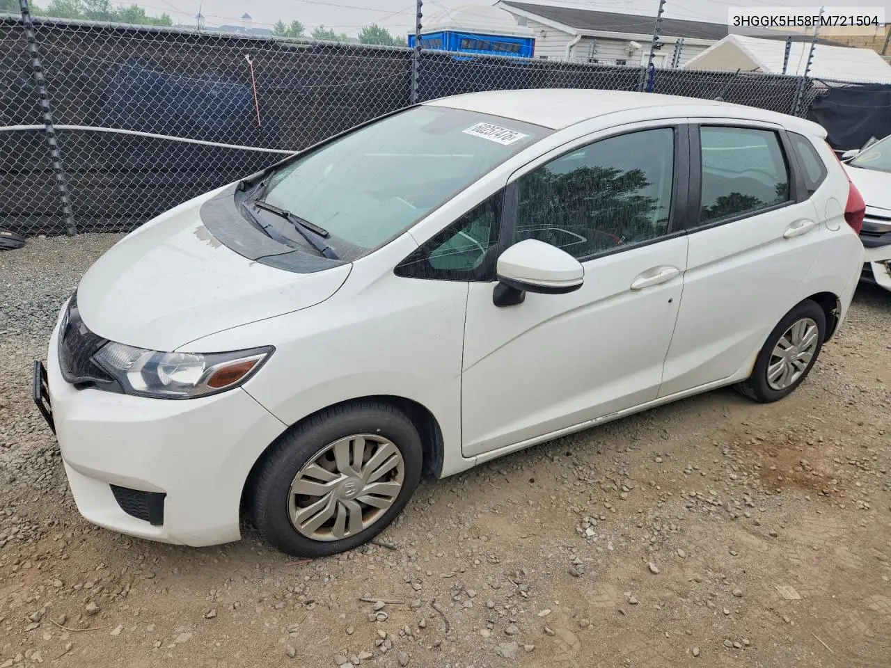 2015 Honda Fit Lx VIN: 3HGGK5H58FM721504 Lot: 60257476