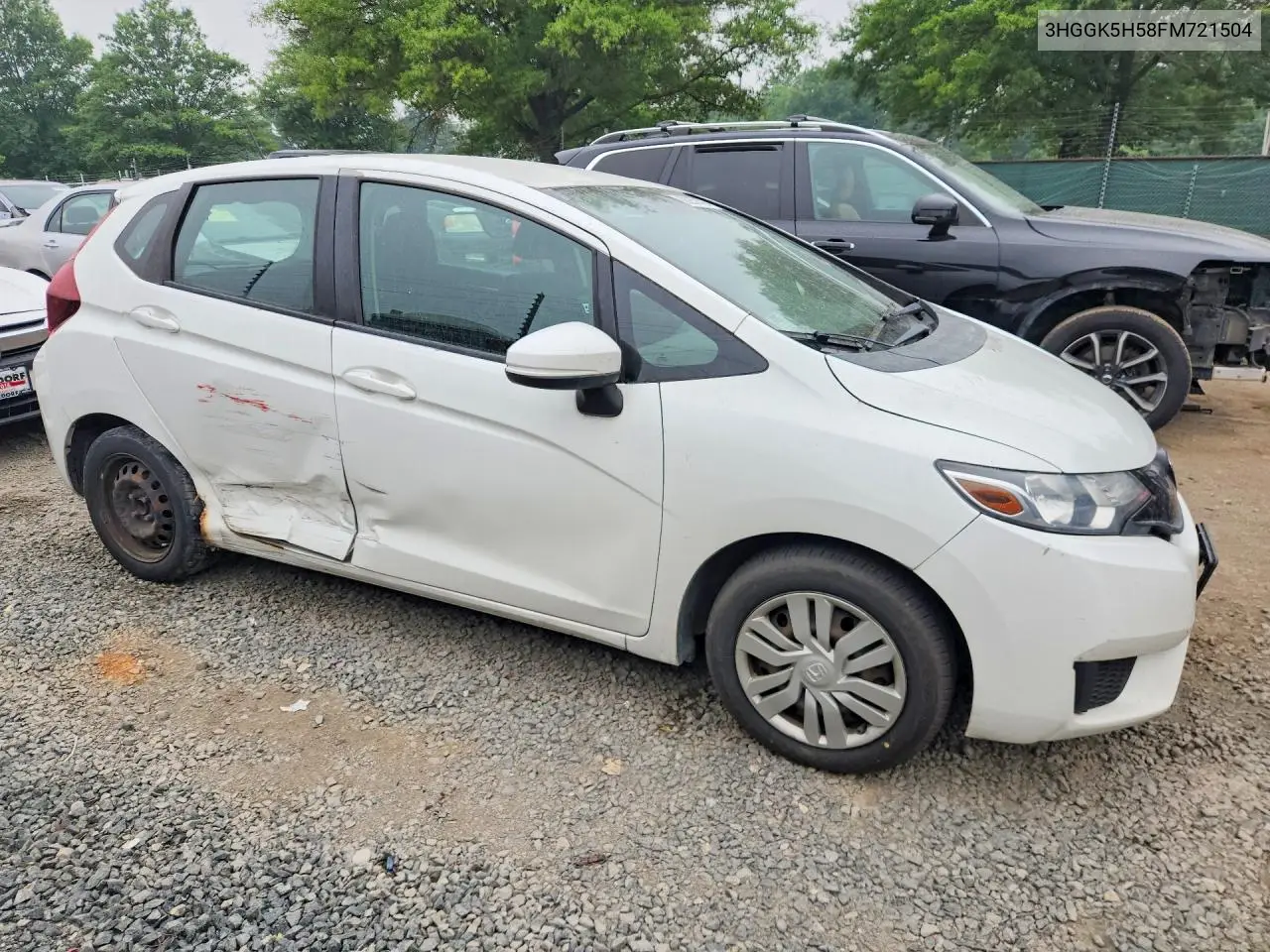 2015 Honda Fit Lx VIN: 3HGGK5H58FM721504 Lot: 60257476
