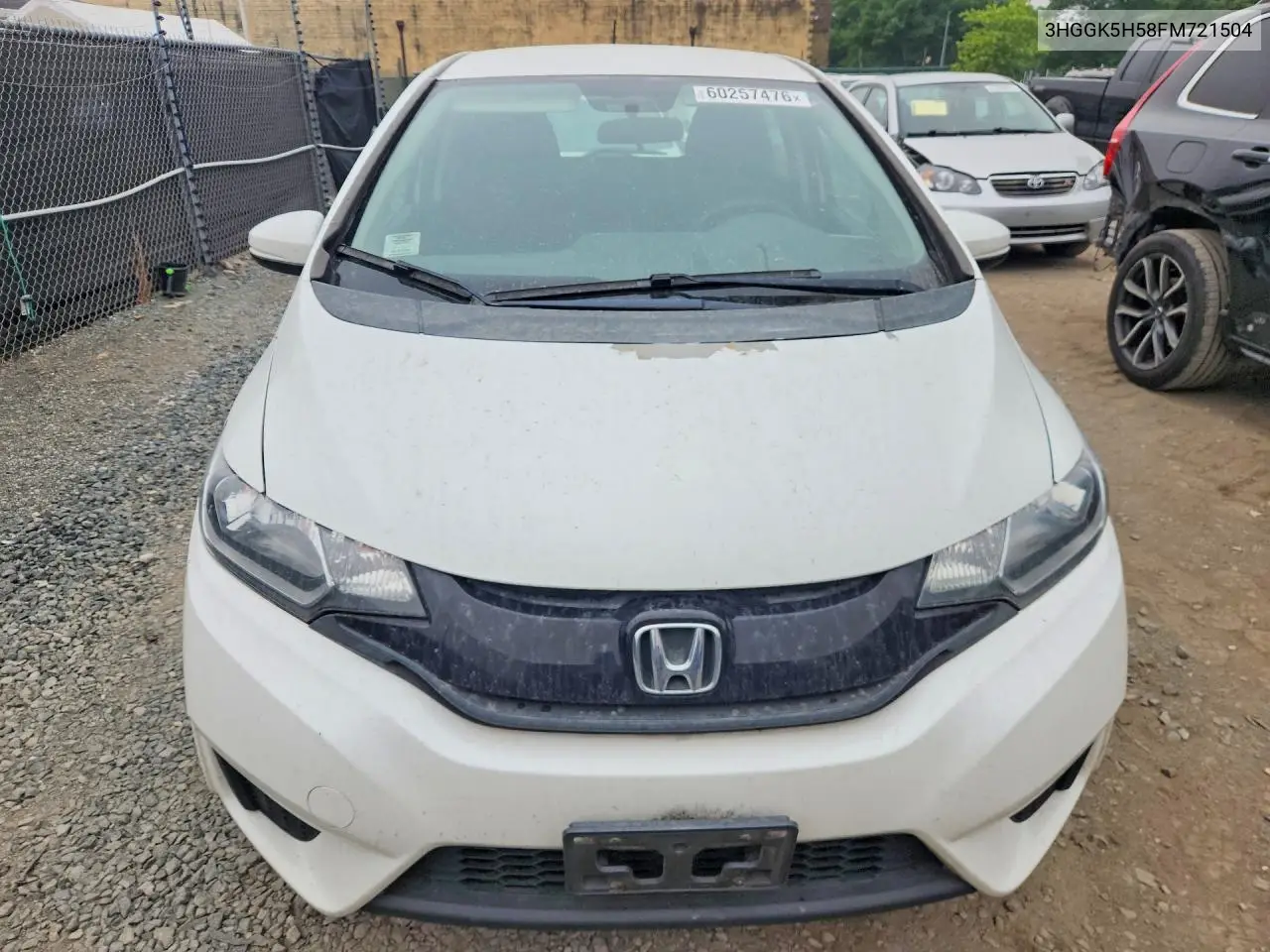 2015 Honda Fit Lx VIN: 3HGGK5H58FM721504 Lot: 60257476