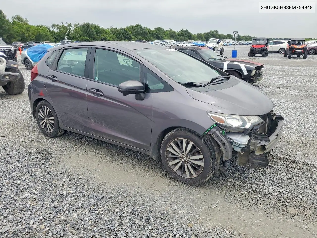 2015 Honda Fit Ex VIN: 3HGGK5H88FM754948 Lot: 60389126