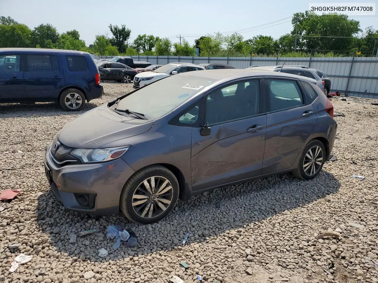 2015 Honda Fit Ex VIN: 3HGGK5H82FM747008 Lot: 60393826