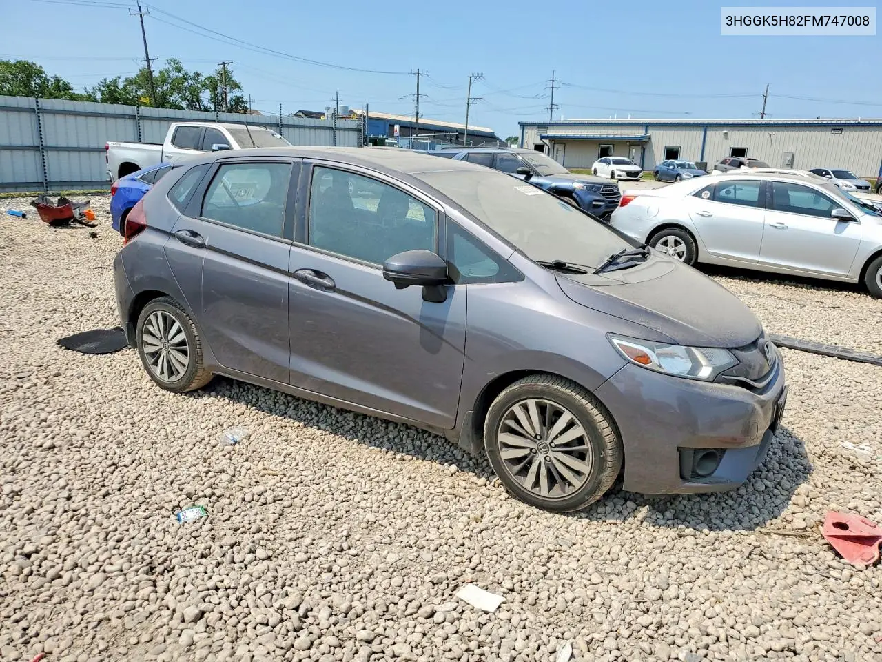 2015 Honda Fit Ex VIN: 3HGGK5H82FM747008 Lot: 60393826