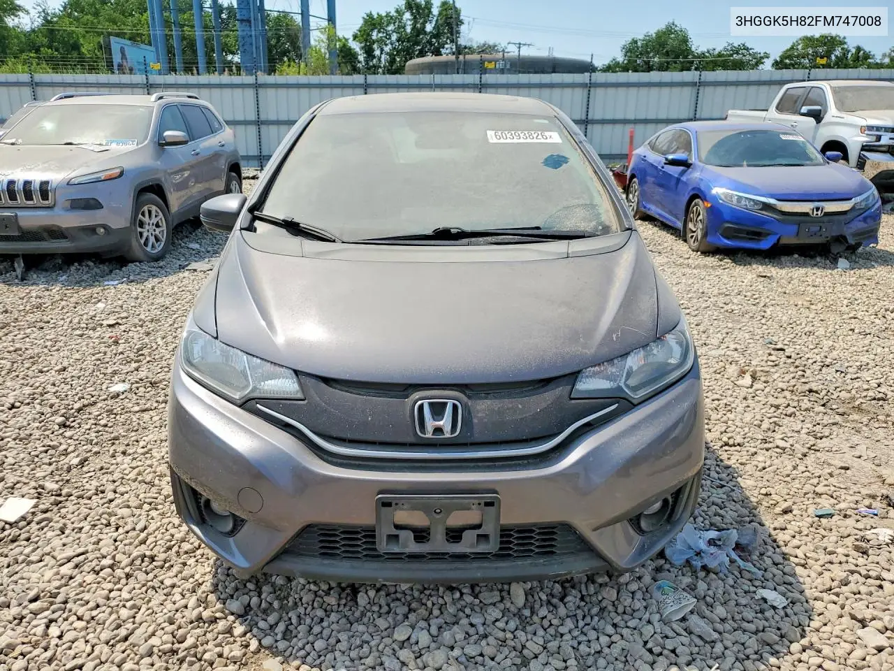 2015 Honda Fit Ex VIN: 3HGGK5H82FM747008 Lot: 60393826