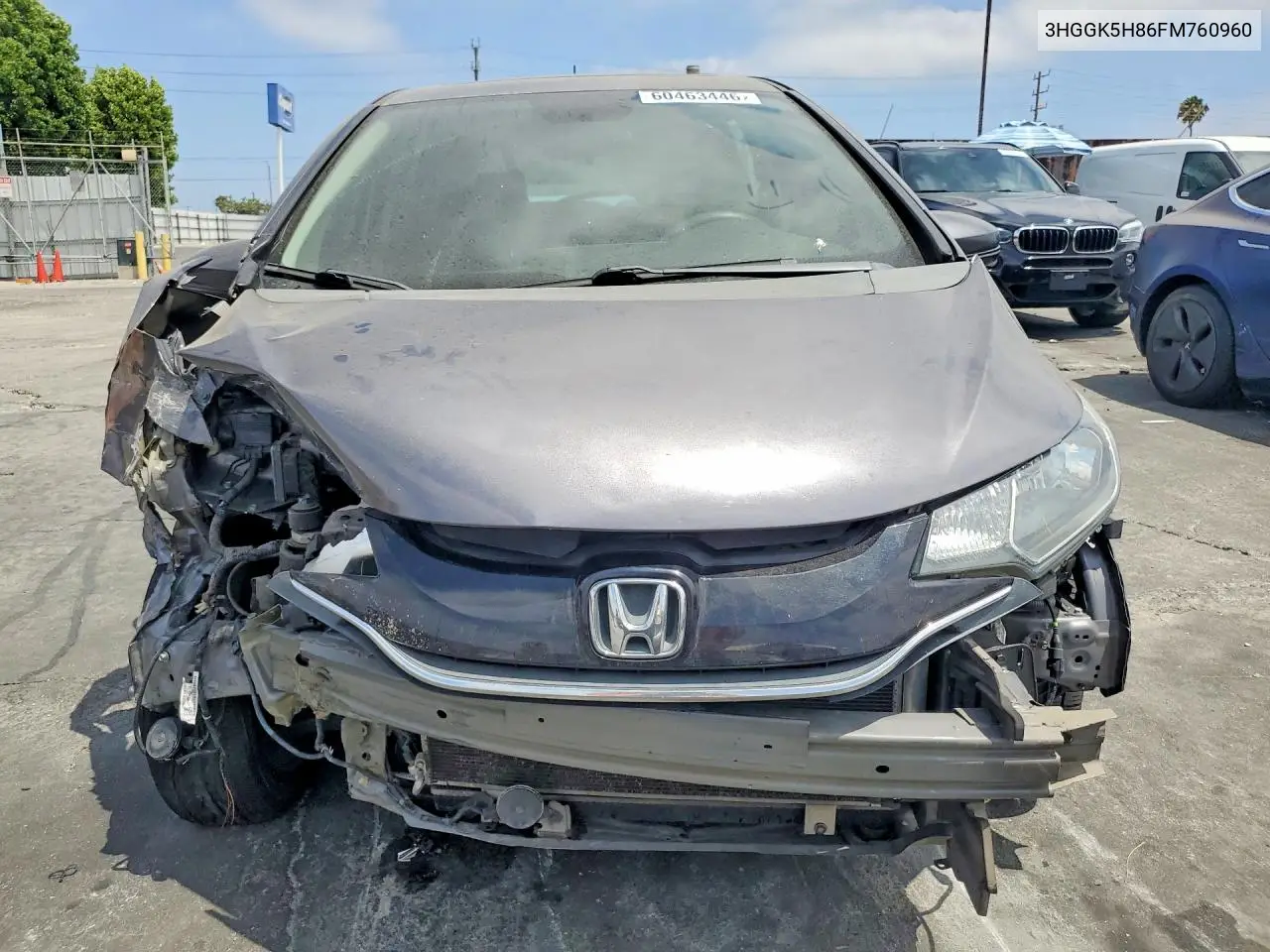 2015 Honda Fit Ex/Exl VIN: 3HGGK5H86FM760960 Lot: 60463446