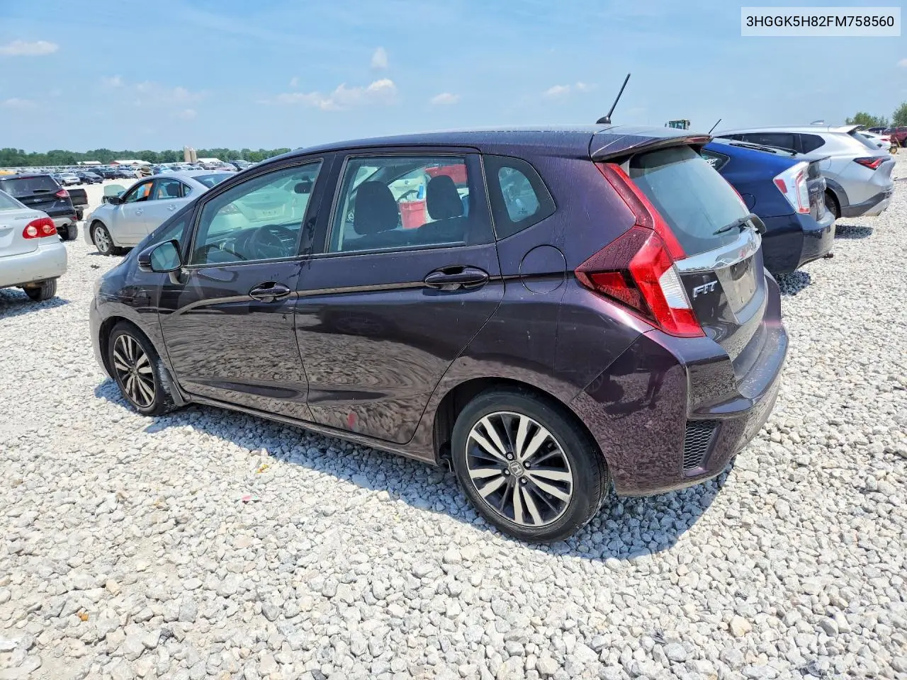 2015 Honda Fit Ex VIN: 3HGGK5H82FM758560 Lot: 60864176