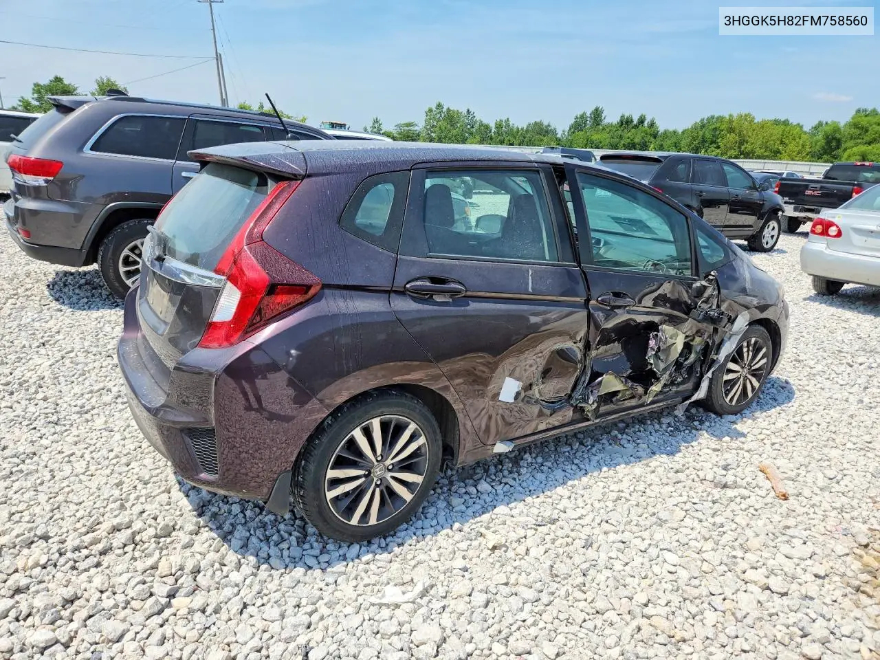 2015 Honda Fit Ex VIN: 3HGGK5H82FM758560 Lot: 60864176