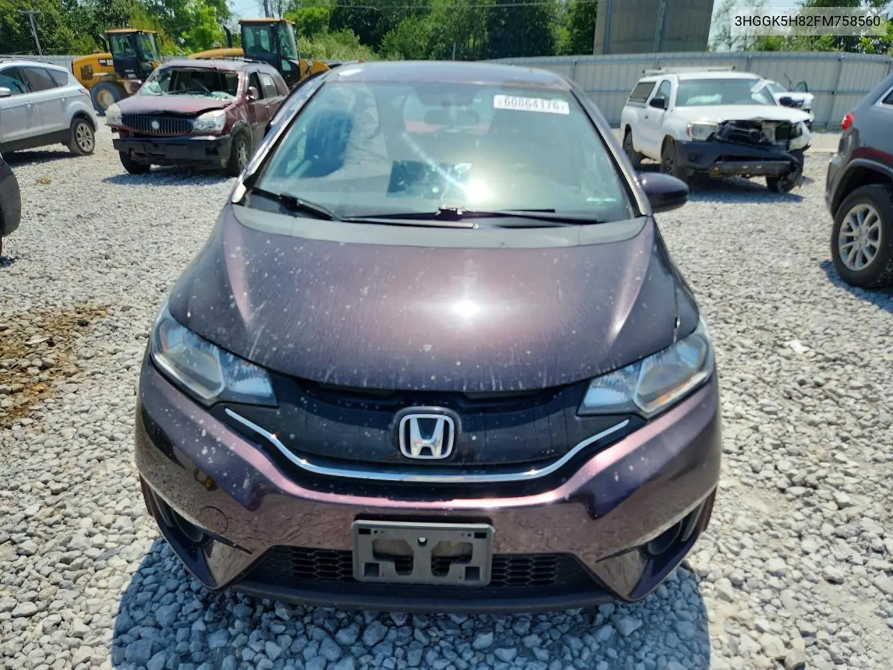 2015 Honda Fit Ex VIN: 3HGGK5H82FM758560 Lot: 60864176