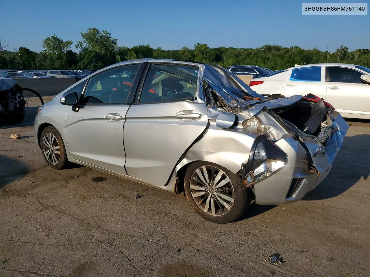2015 Honda Fit Ex VIN: 3HGGK5H86FM761140 Lot: 61172086