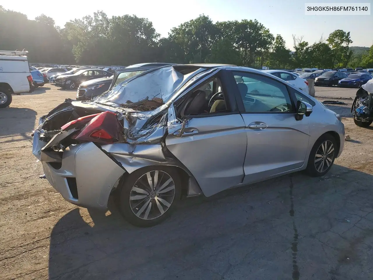 2015 Honda Fit Ex VIN: 3HGGK5H86FM761140 Lot: 61172086