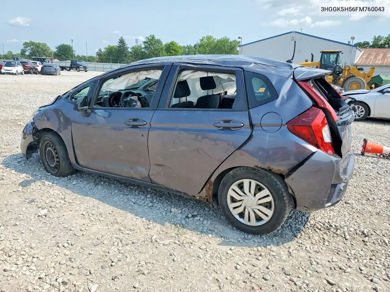 2015 Honda Fit Lx VIN: 3HGGK5H56FM760043 Lot: 61175146