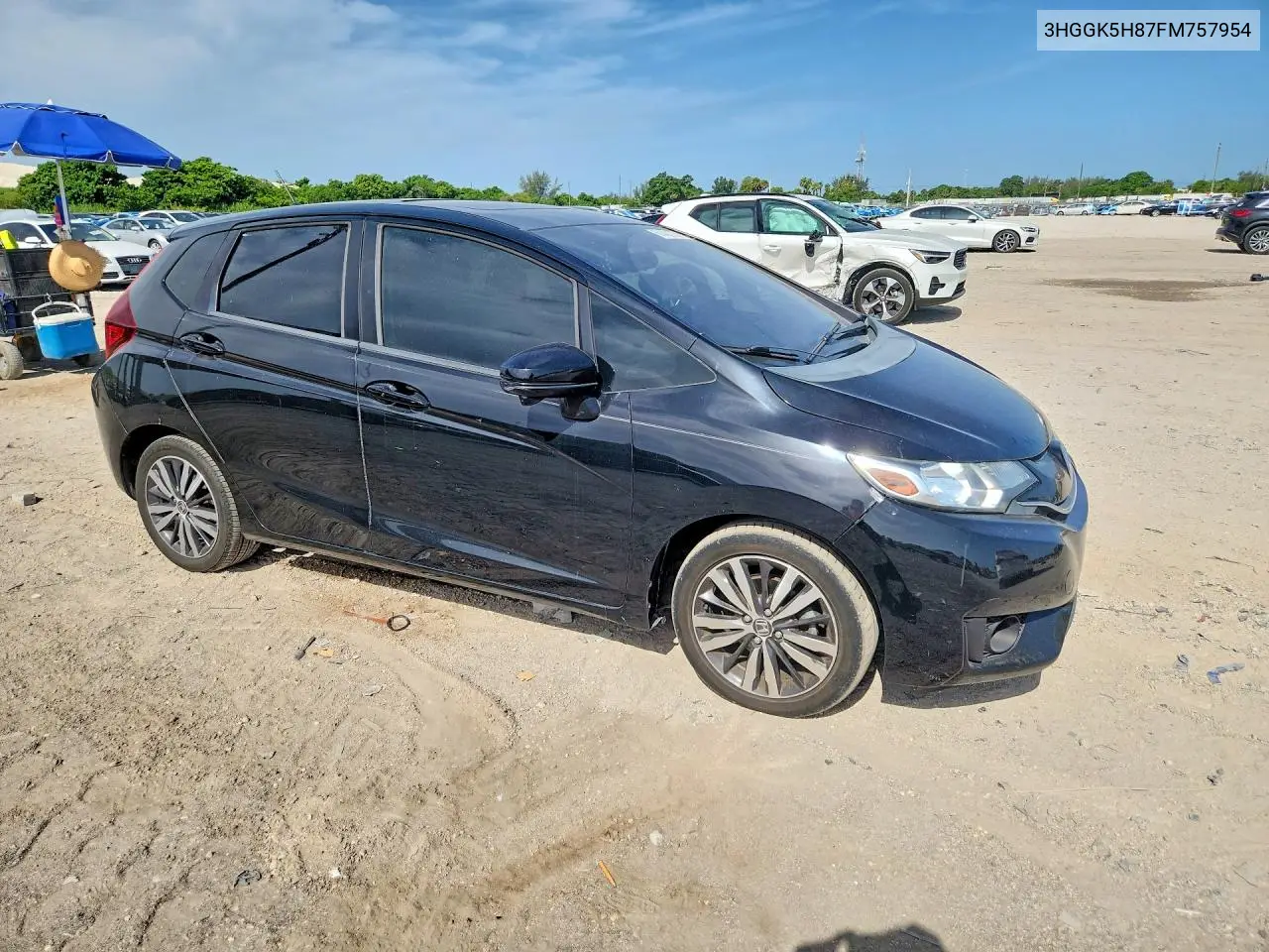 2015 Honda Fit Ex VIN: 3HGGK5H87FM757954 Lot: 61420756