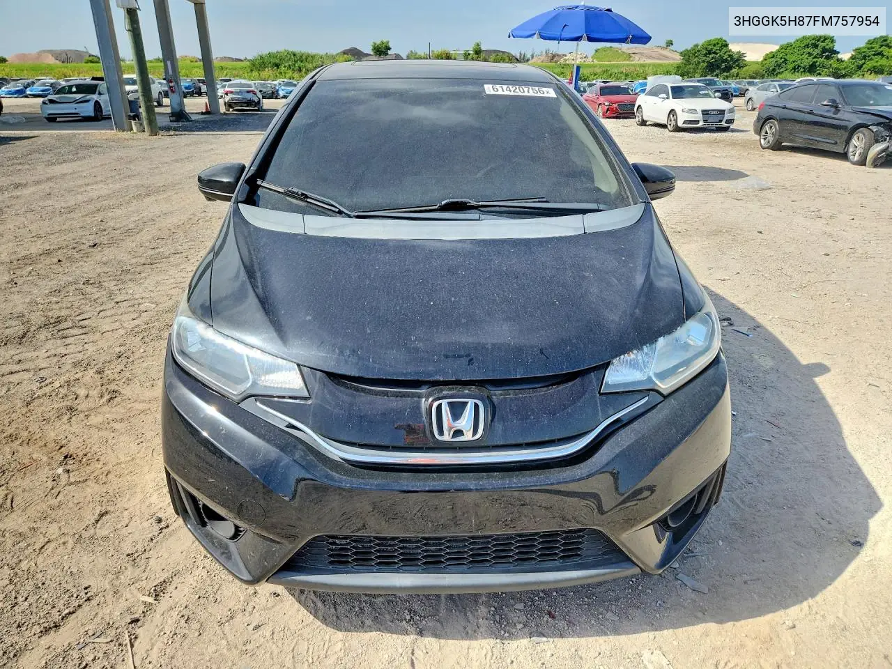 2015 Honda Fit Ex VIN: 3HGGK5H87FM757954 Lot: 61420756