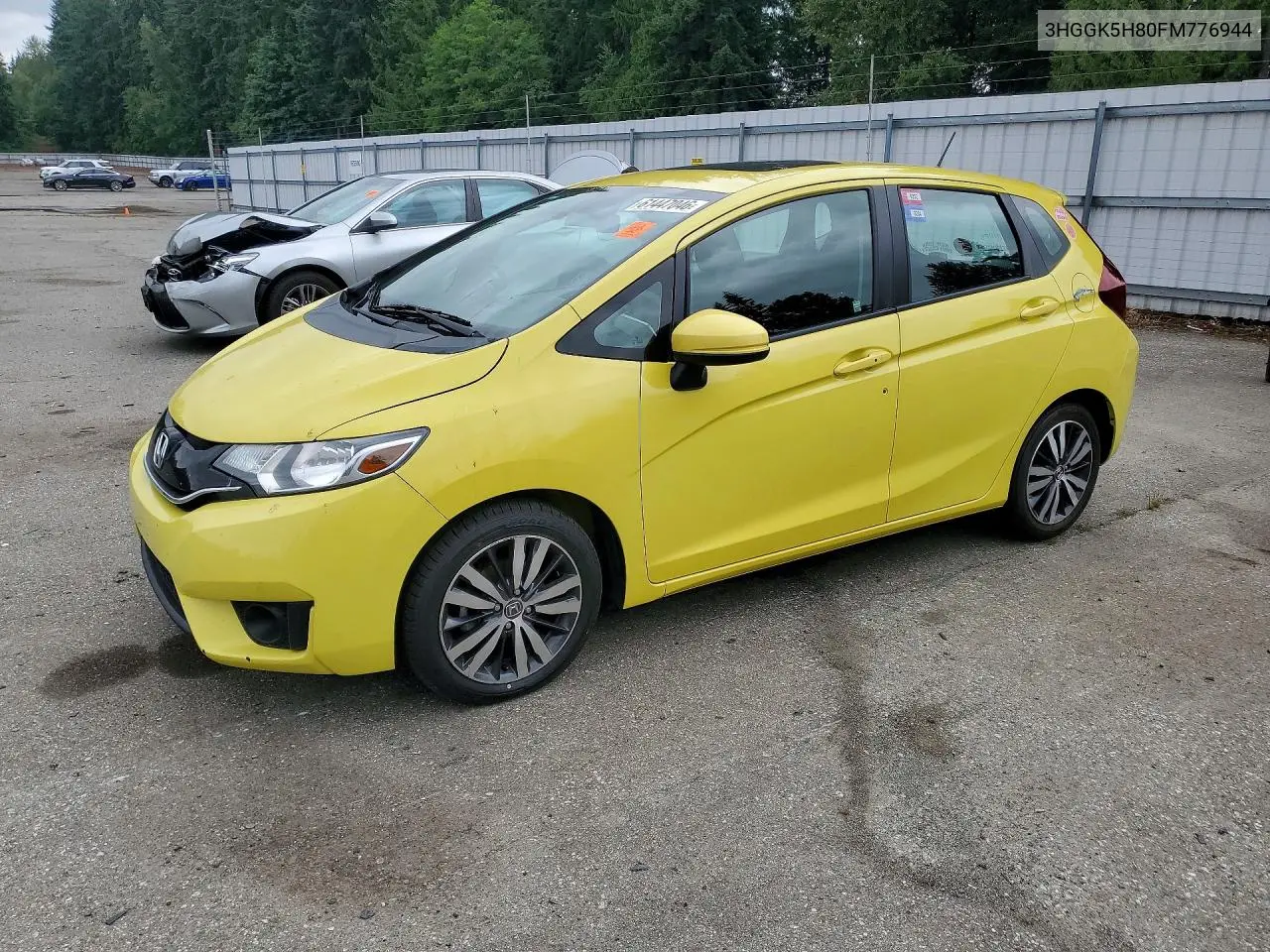 2015 Honda Fit Ex/Exl VIN: 3HGGK5H80FM776944 Lot: 61447046